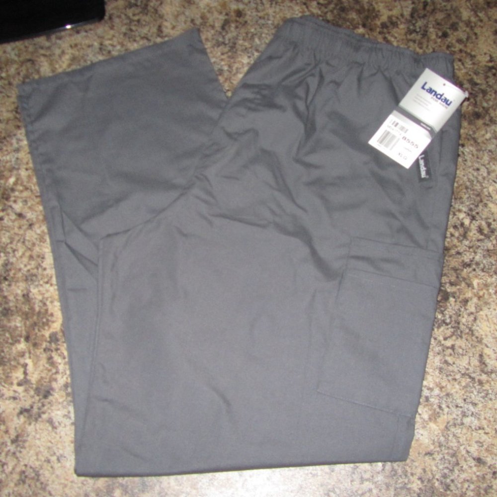 Men's Gray Scrubs by Landau XLG NWT